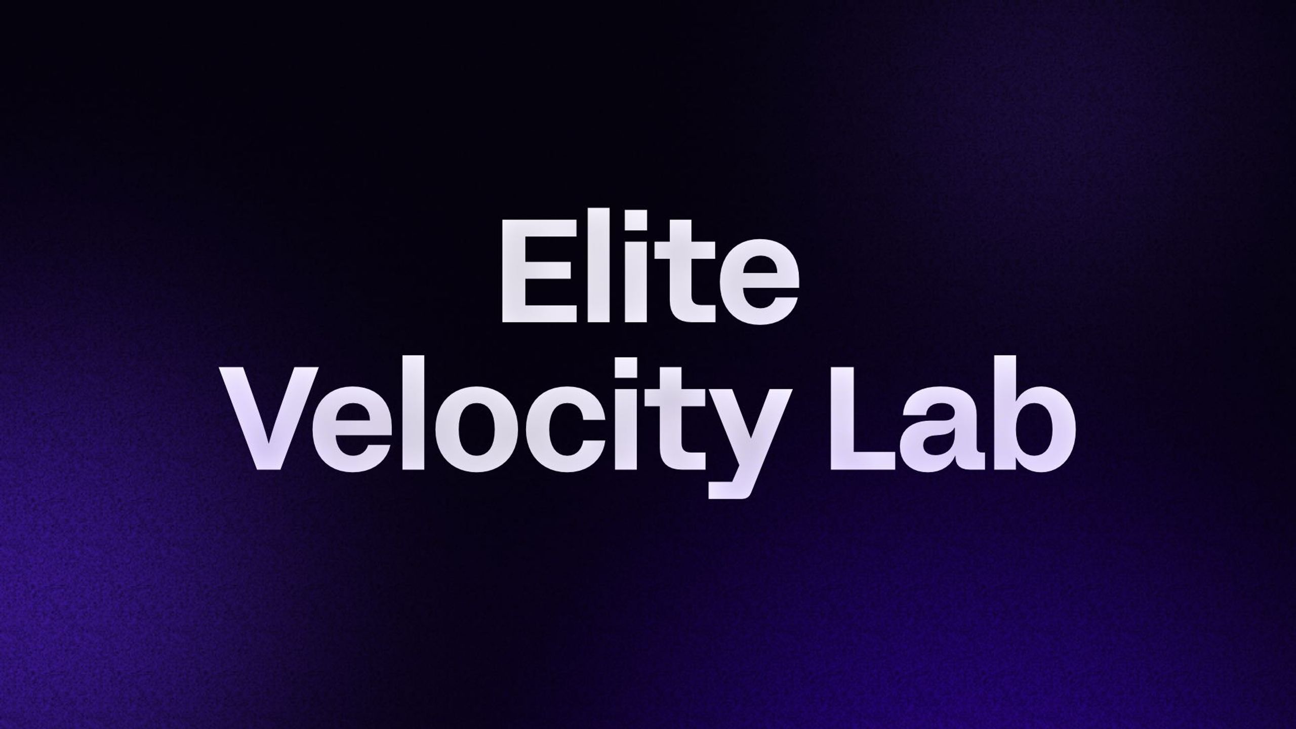 Elite Velocity Lab