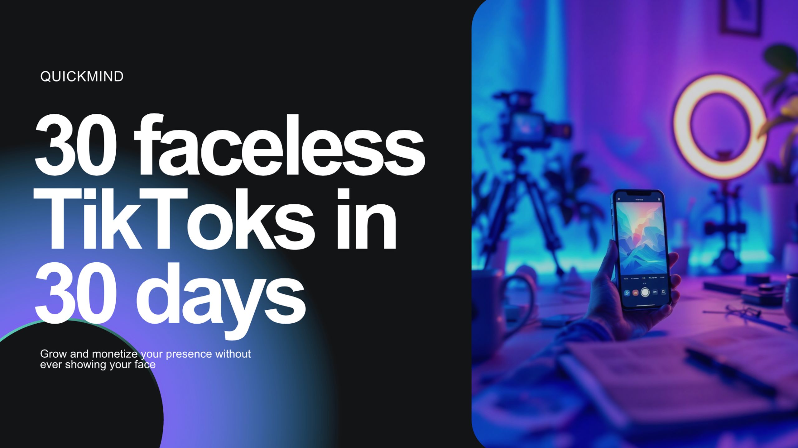 30 faceless TikToks in 30 days