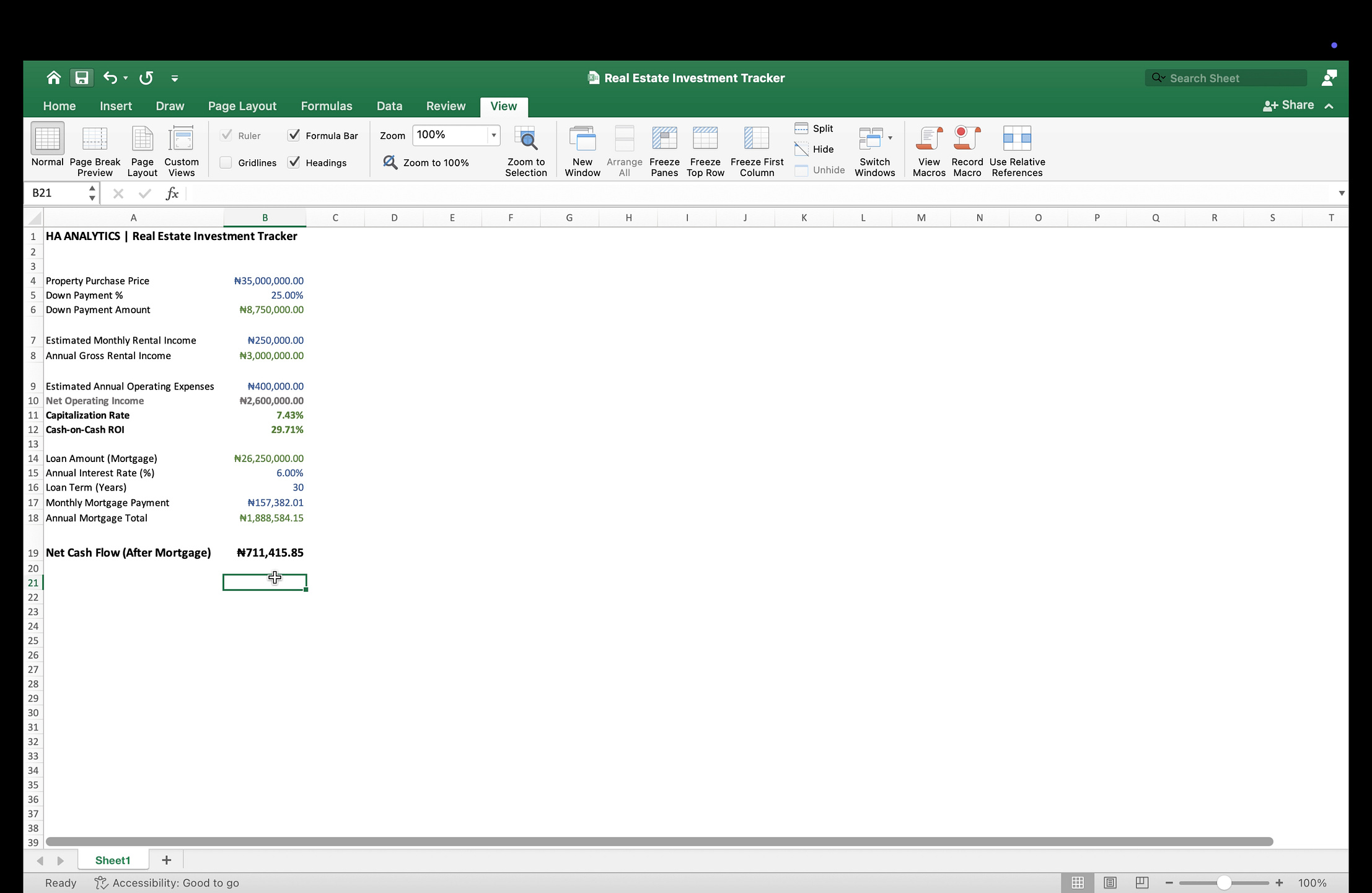 Real Estate Investment Tracker