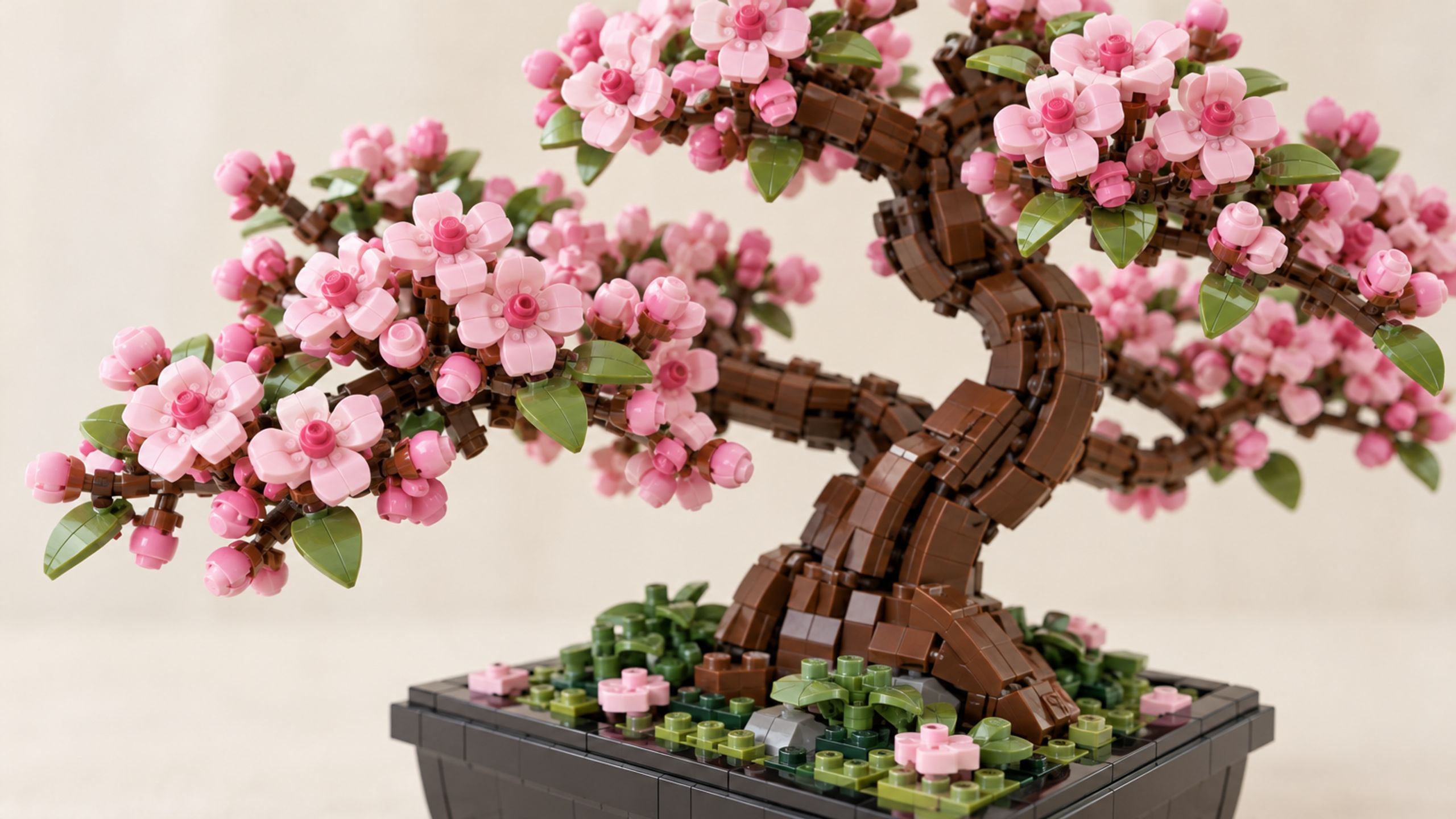 Cherry Bonsai Tree Building Blocks | Whop