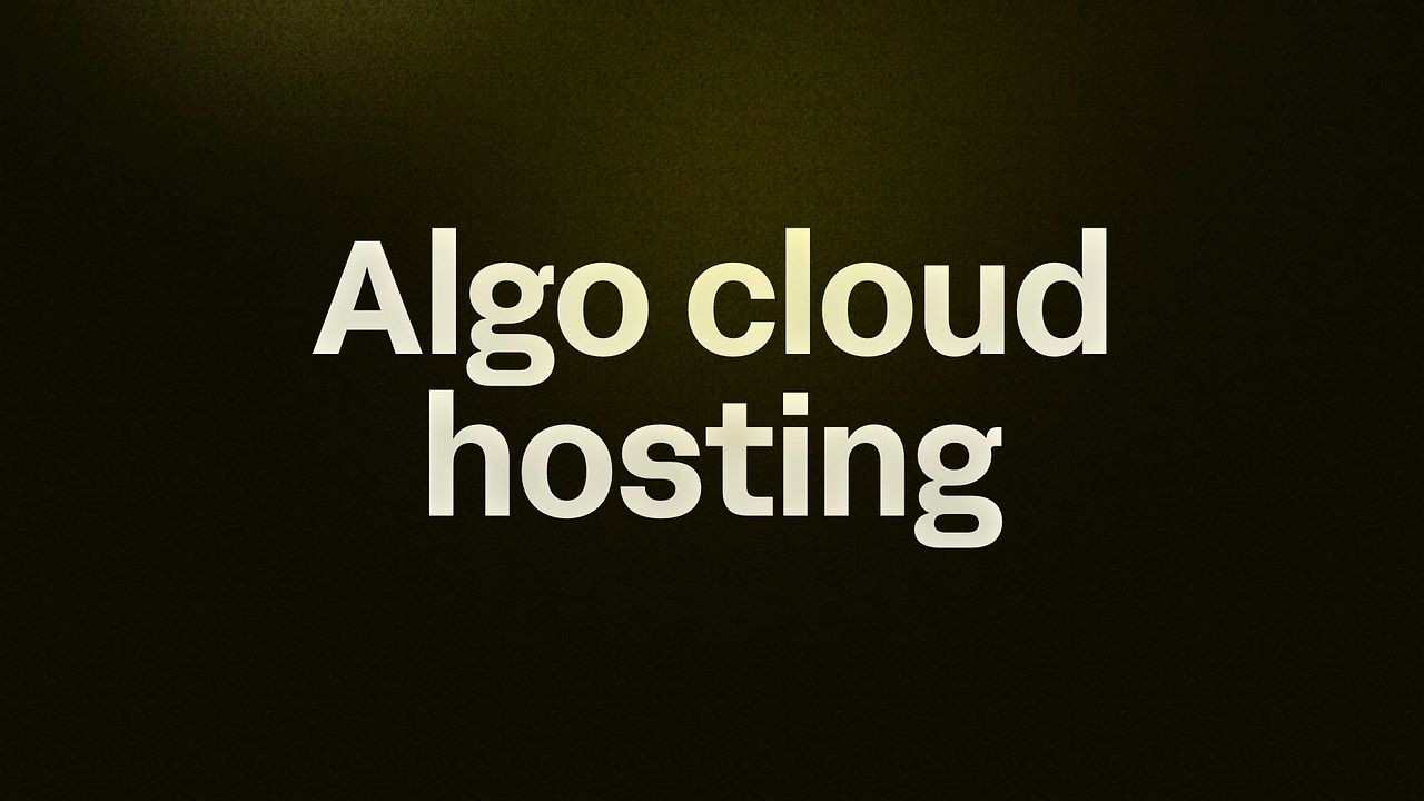 Algo cloud hosting 
