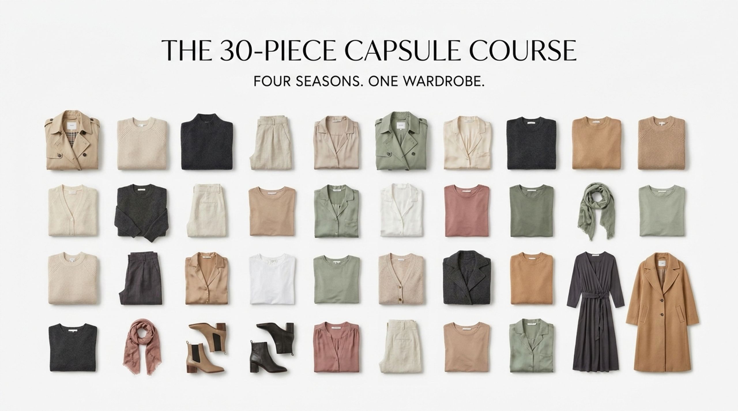 The 30-Piece Wardrobe System