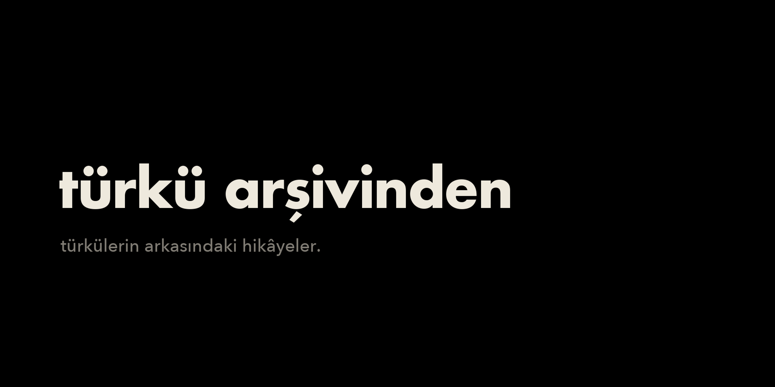 Türkü Arşivinden