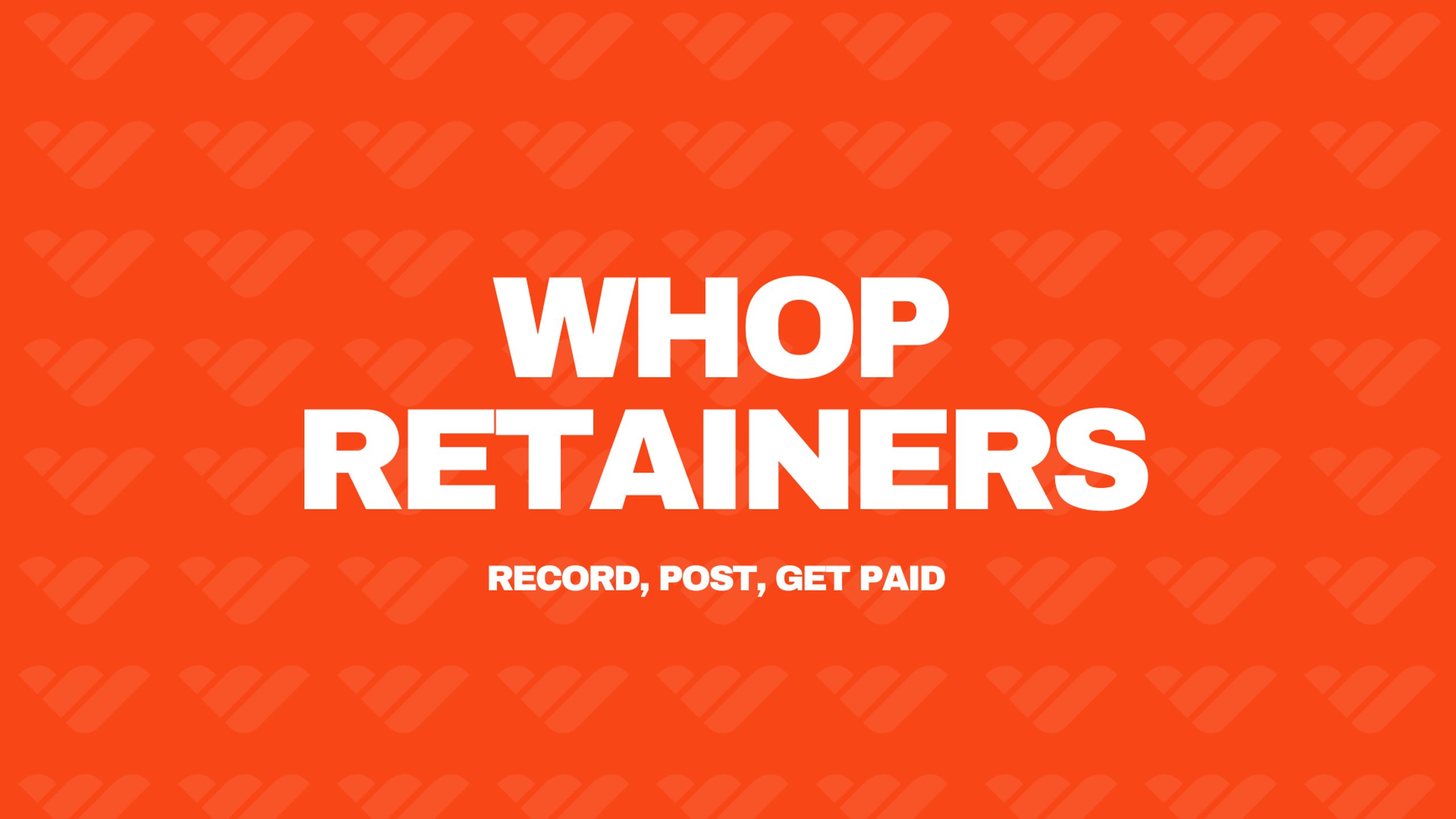 Whop Retainer UGC