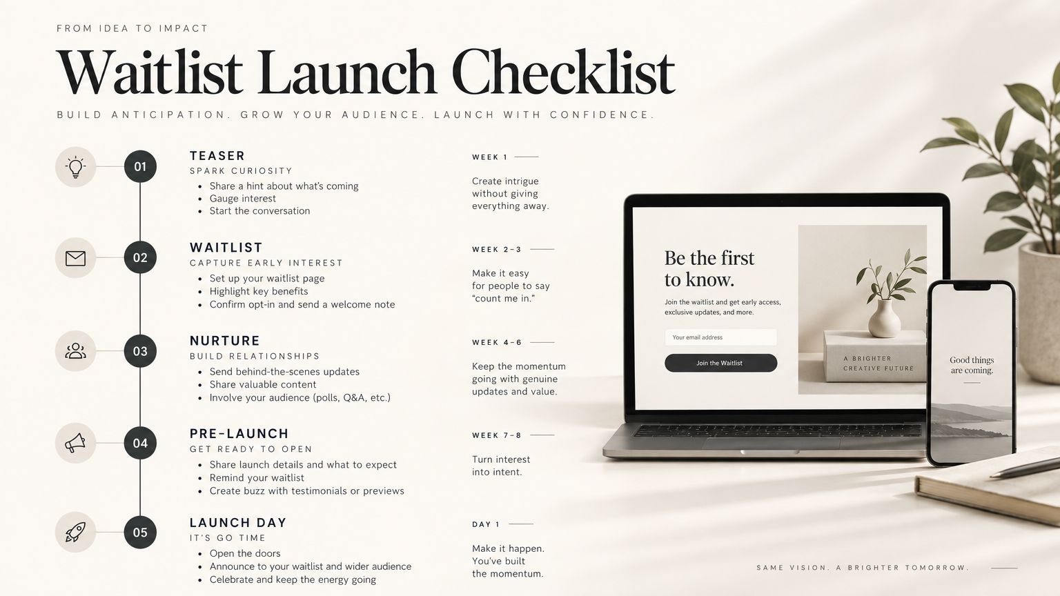 Waitlist Launch Checklist
