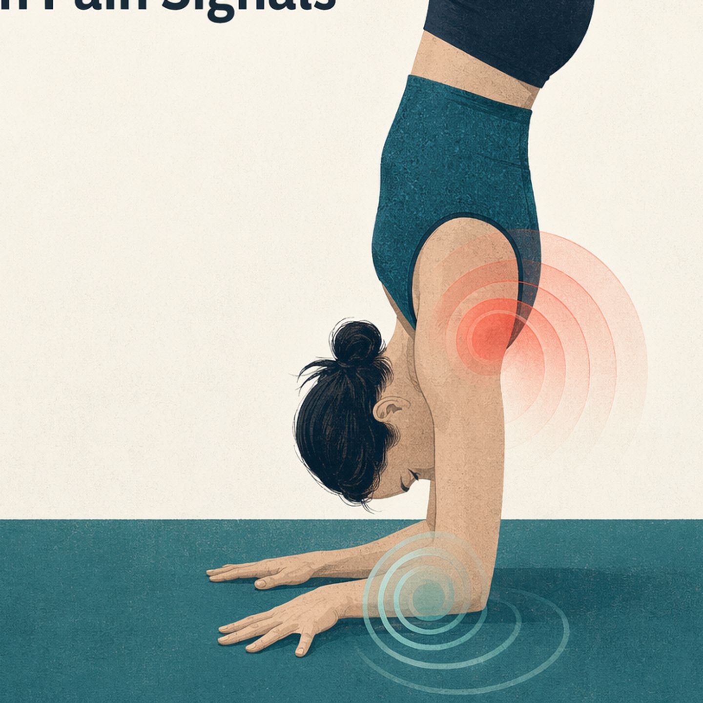 Handstand return with pain signals