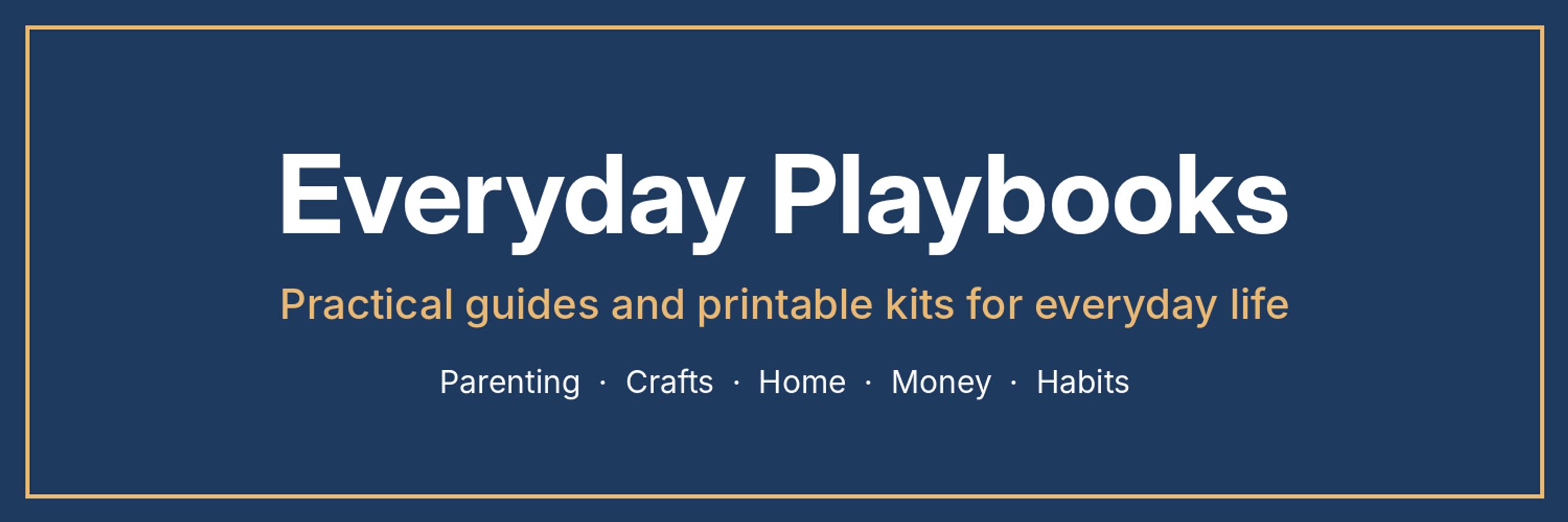 Everyday Playbooks