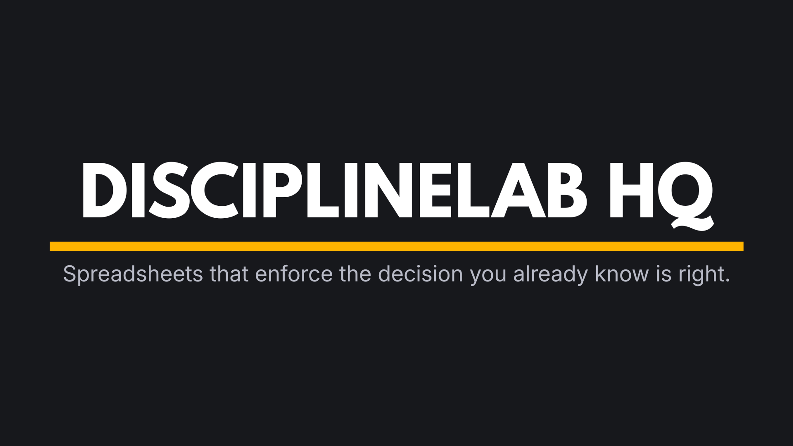 DisciplineLab HQ