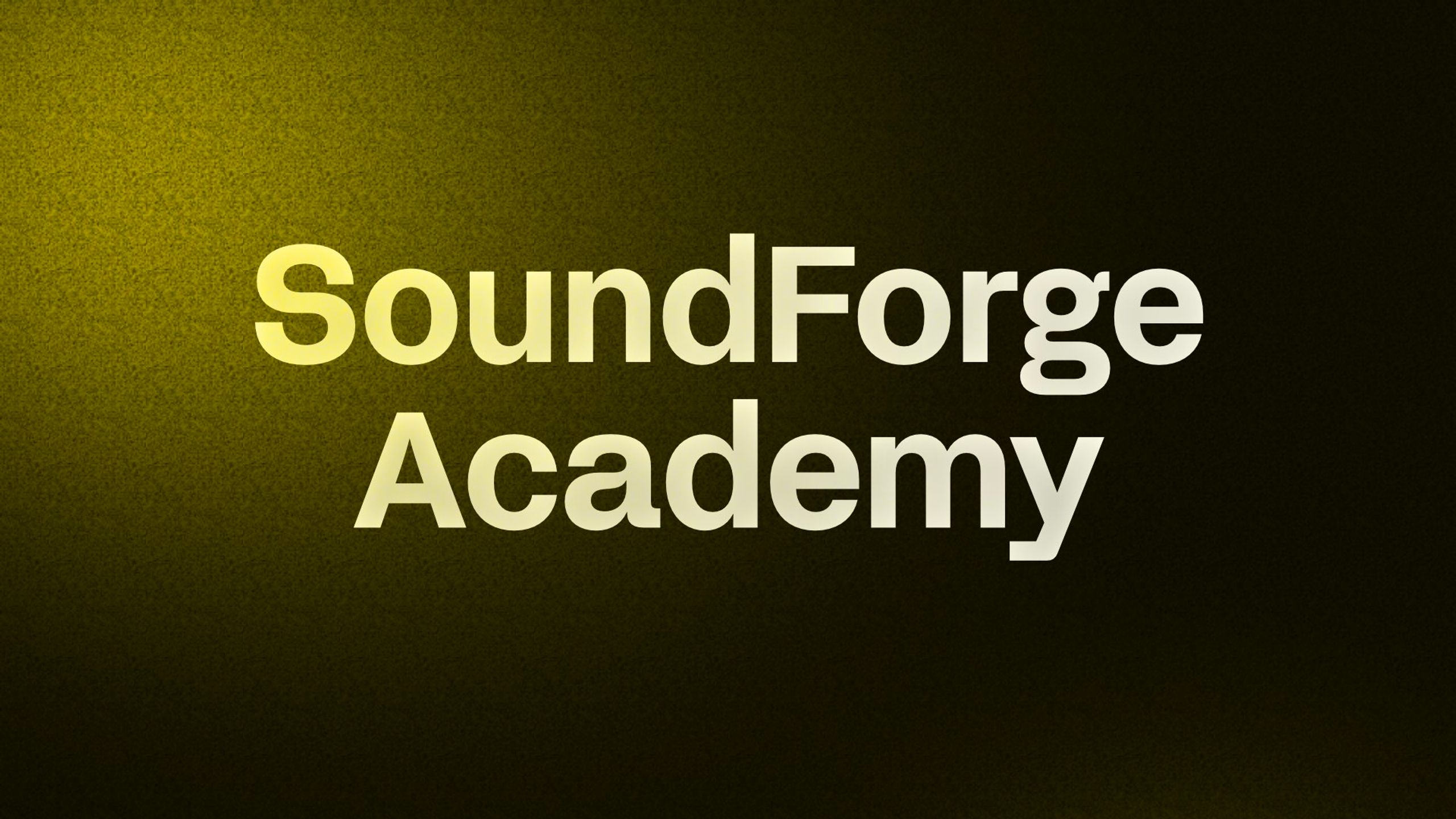 SoundForge Academy