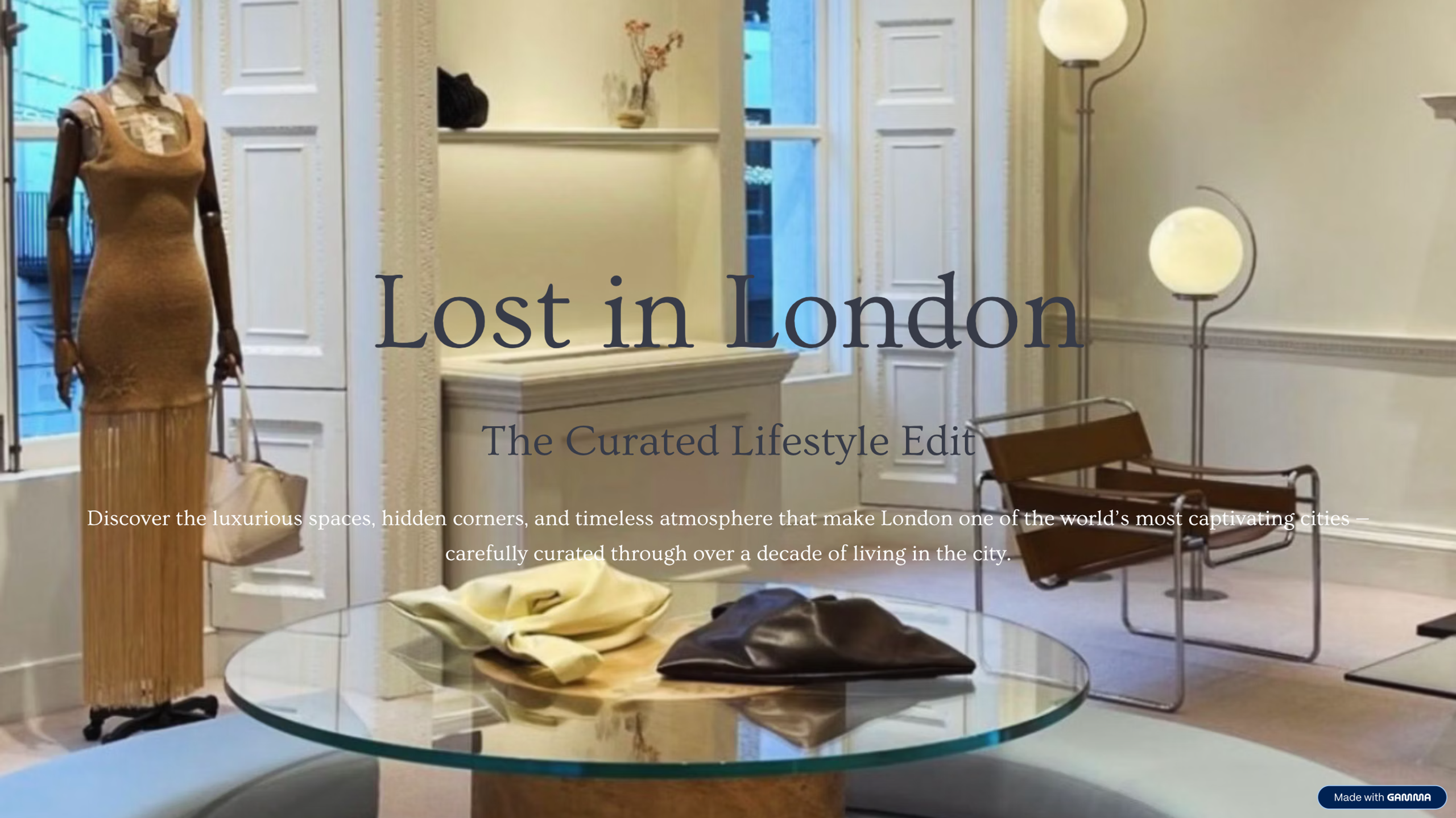 London: The Curated Lifestyle Edit 