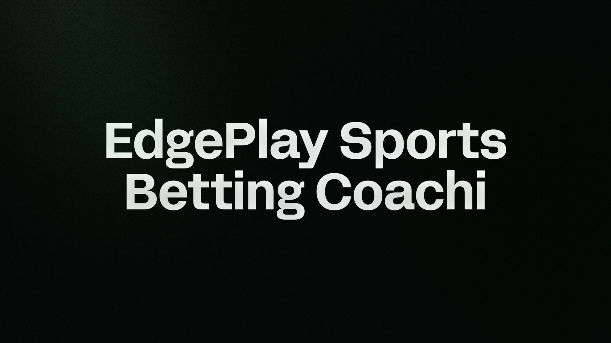 EdgePlay Sports Betting Coachi
