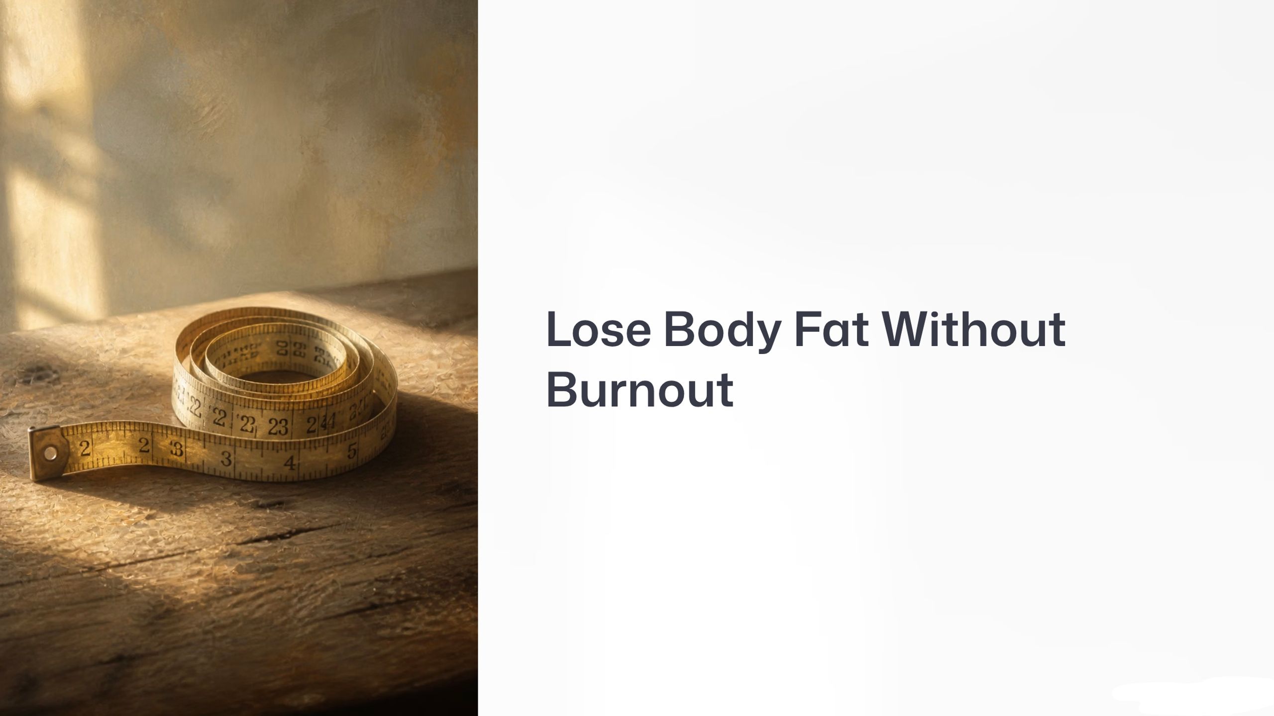 Lose Body Fat Without Burnout