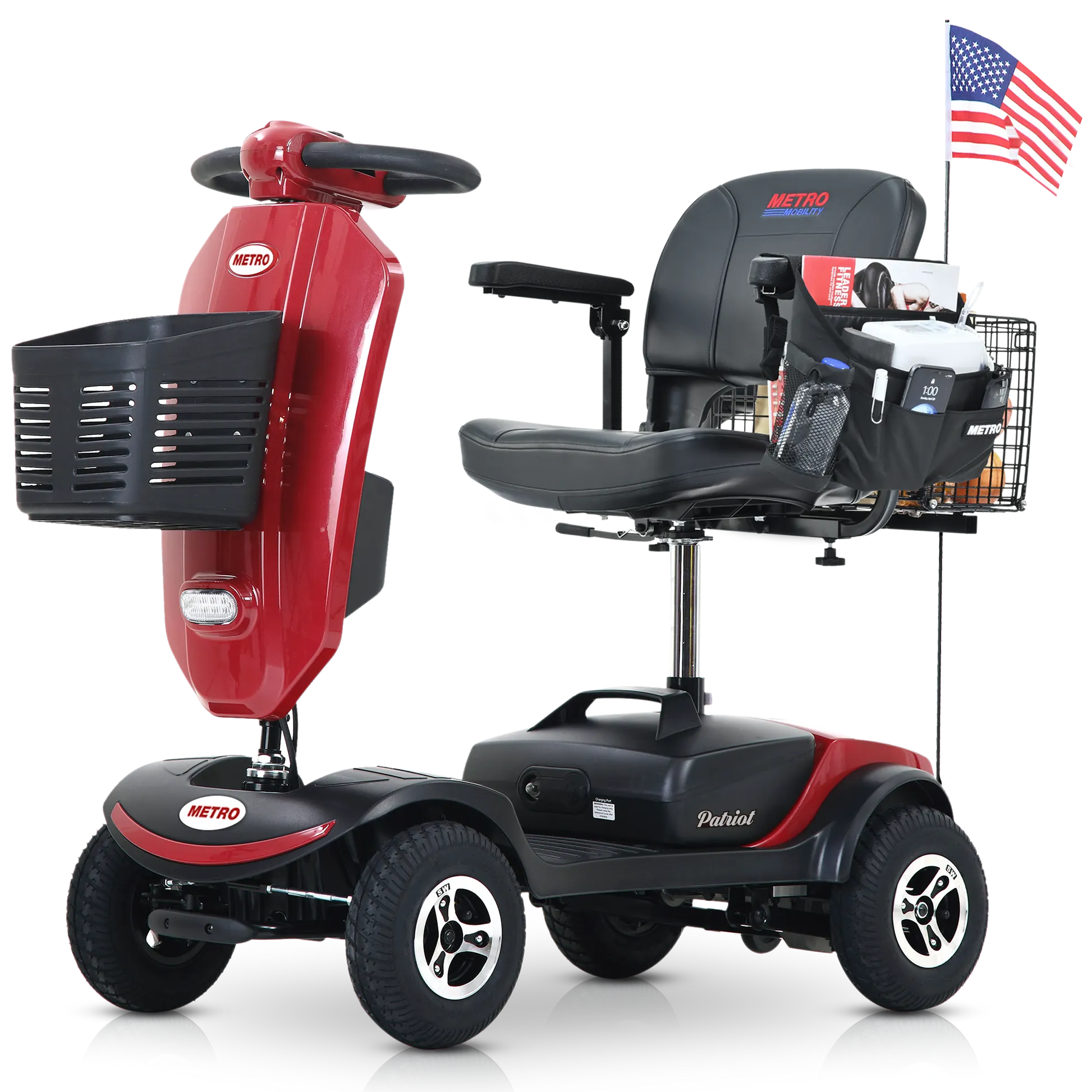 Metro Mobility Upgraded Patriot 4-wheel mobility scooter