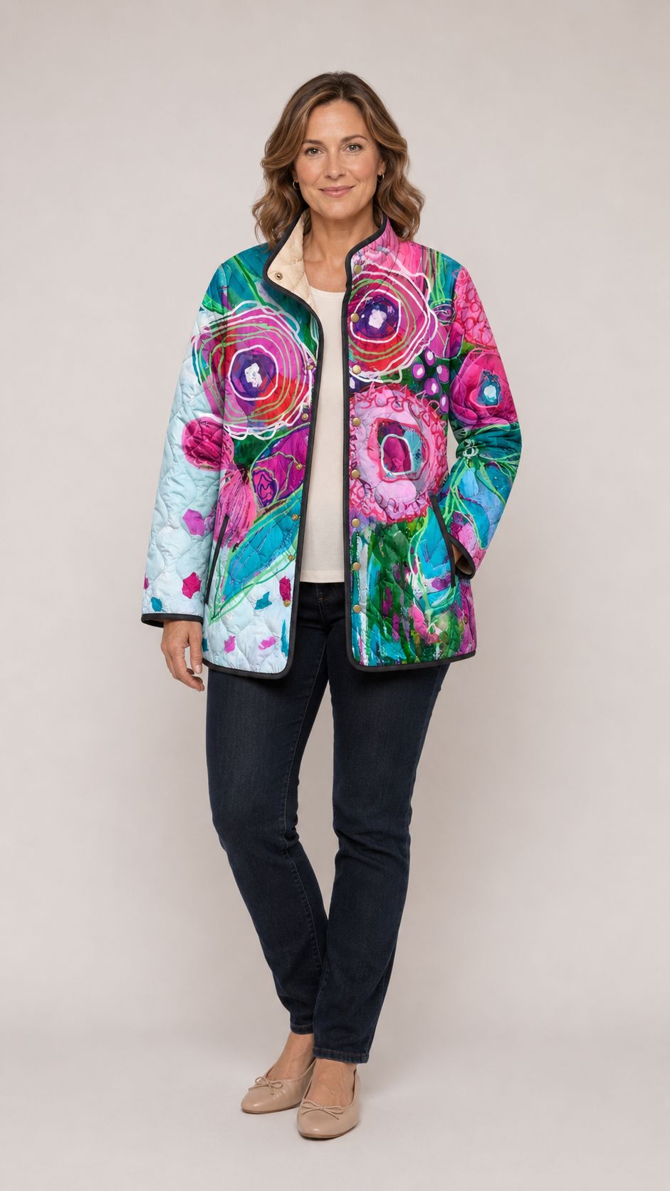CALLIOPE™ | Elegant Floral Pattern Jacket