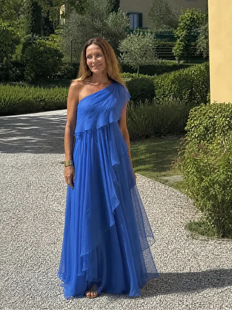 Thérèse | Robe Maxi À Une Épaule À Volants