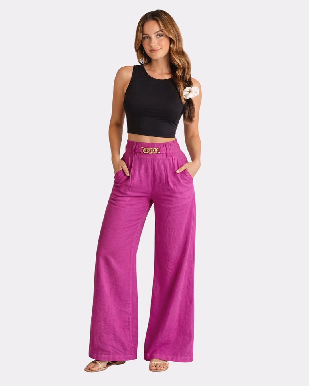 Audrey | Pantalon large élégant