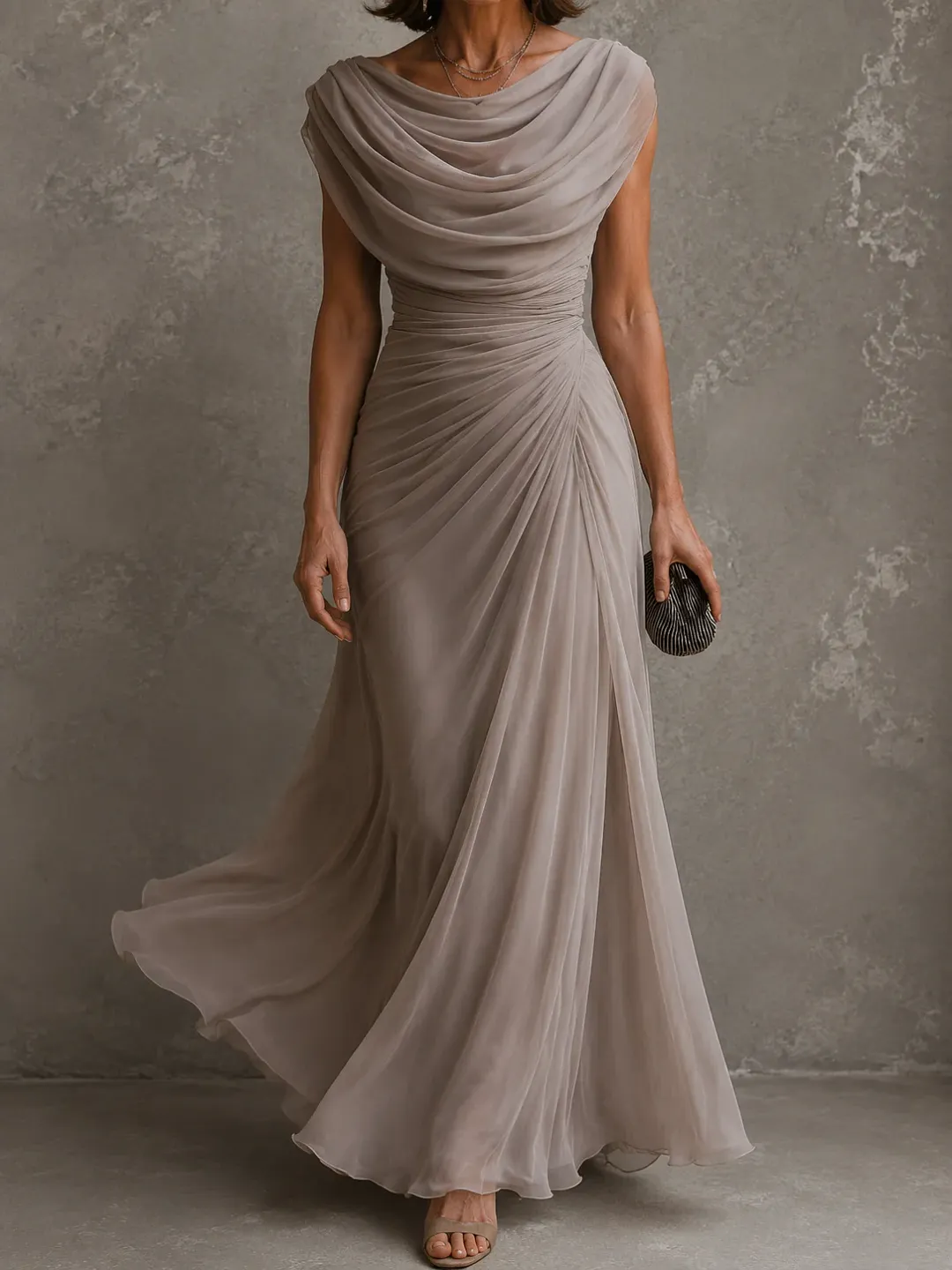 Julienne | Robe Maxi Drapée Élégante
