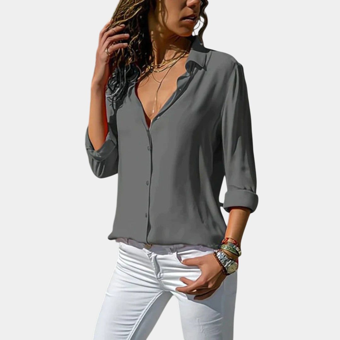 Valeria | Blouse Classique à Boutons