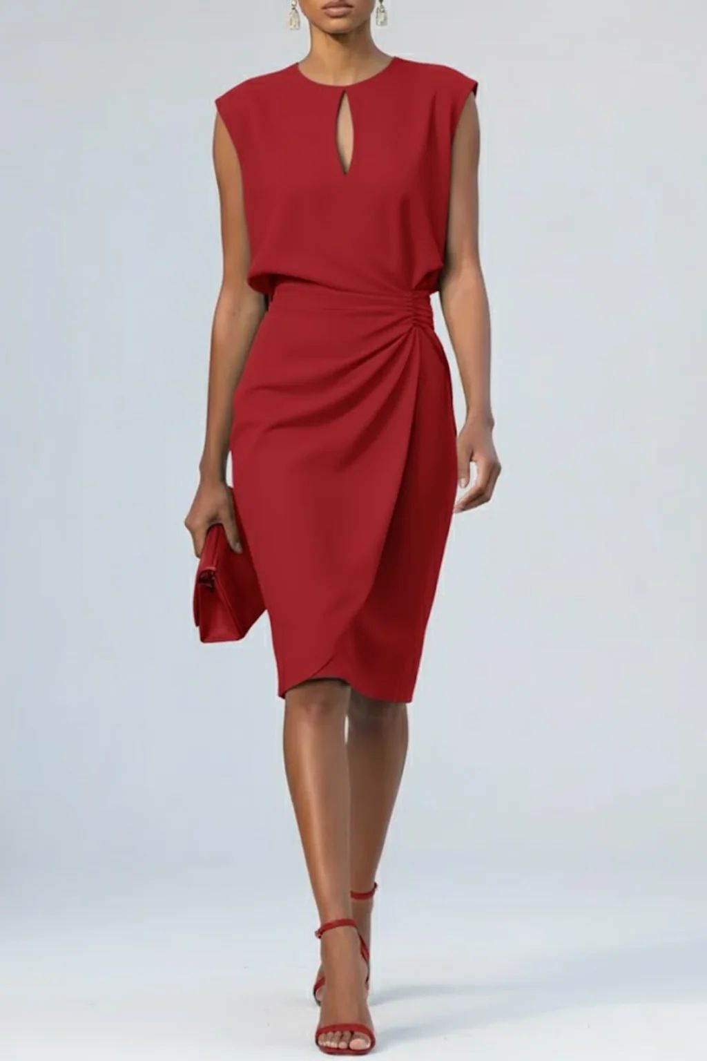 Éloise | Robe Midi Drapée
