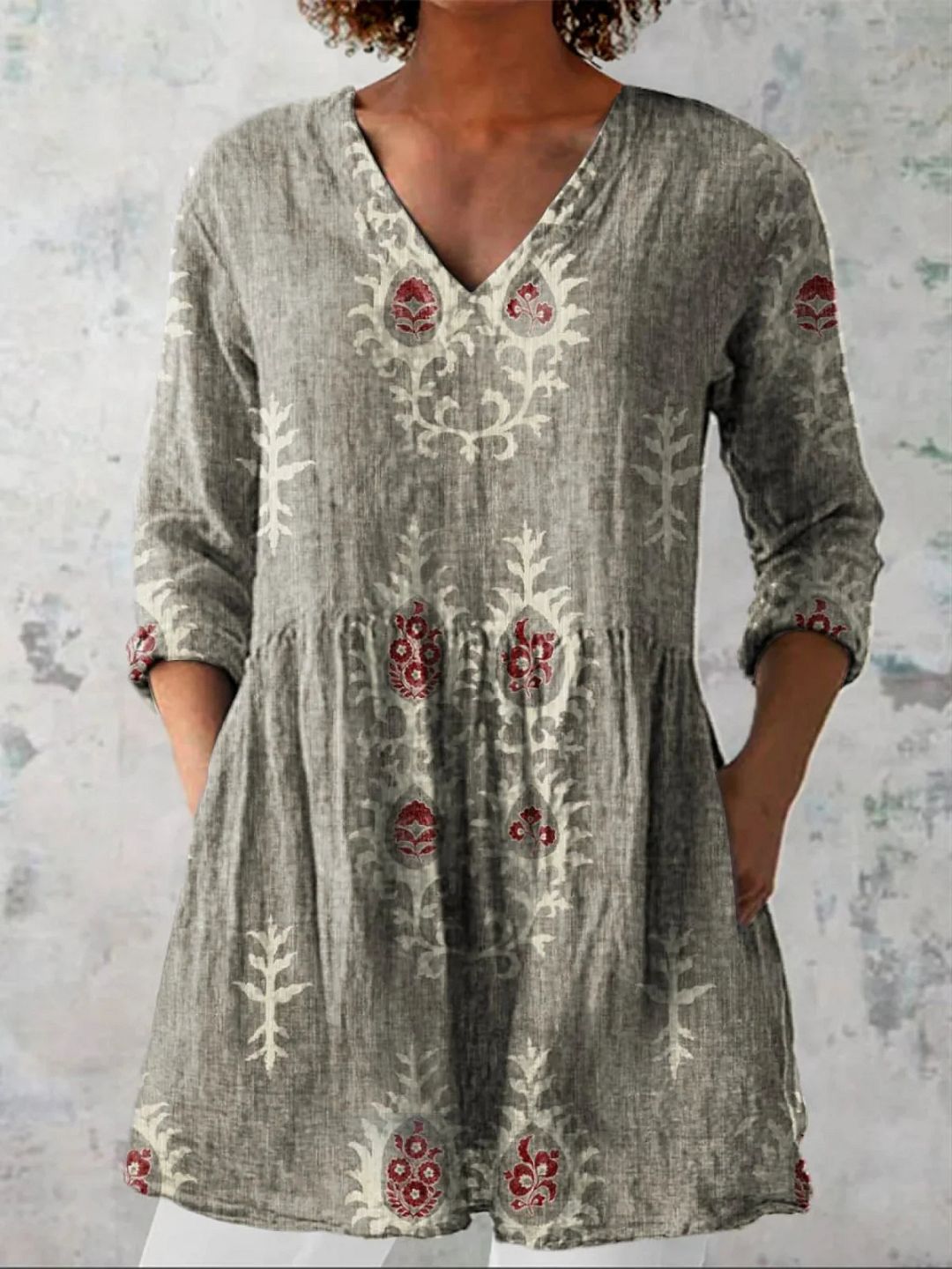 Maeve | Blouse longue à col en V