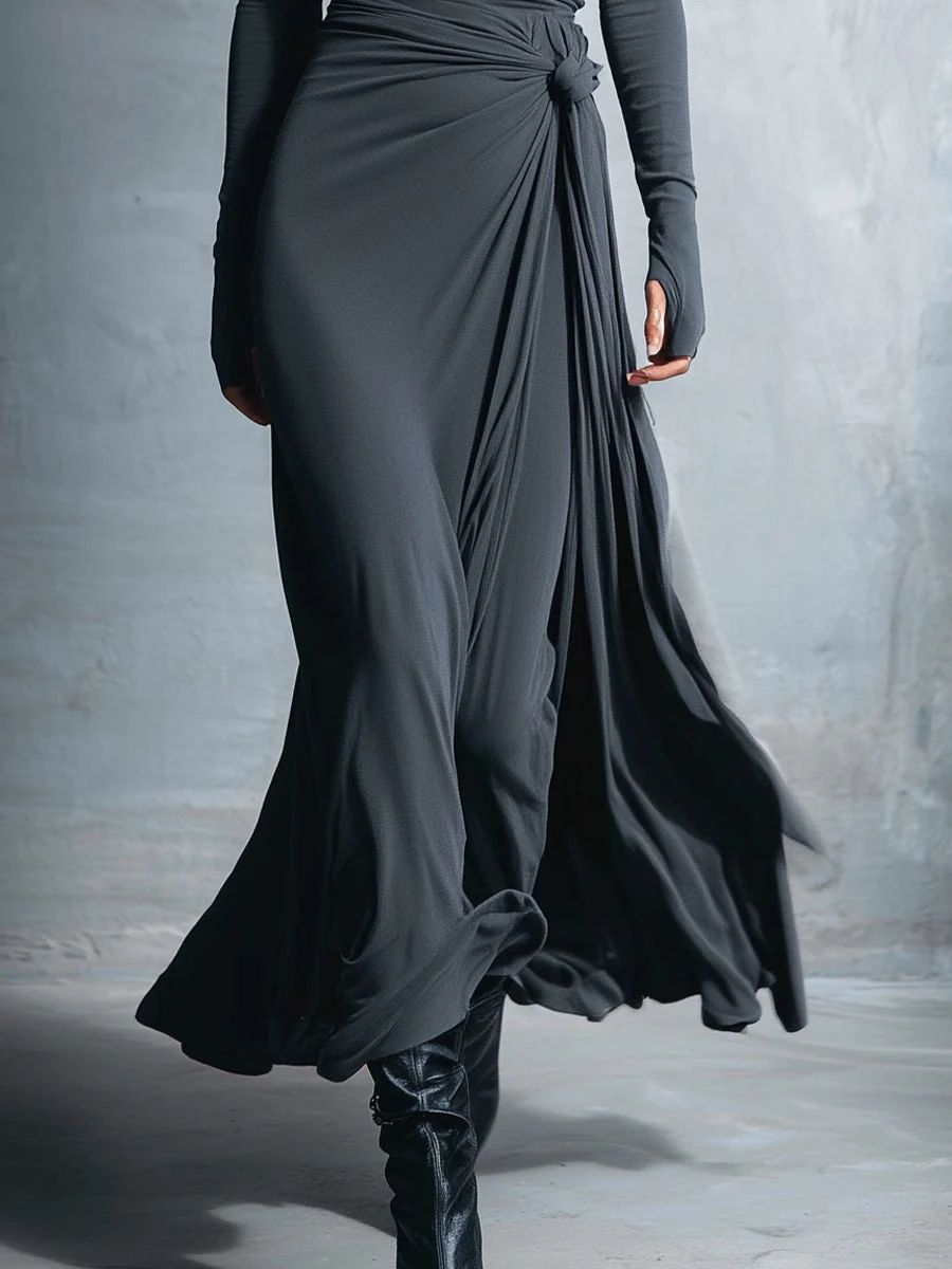 Naomie | Robe Maxi à Nœud Latéral