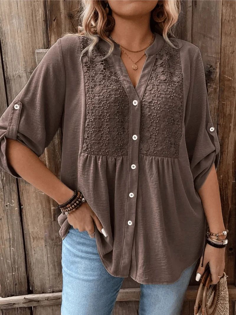 Séréna | Blouse Légère à Dentelle