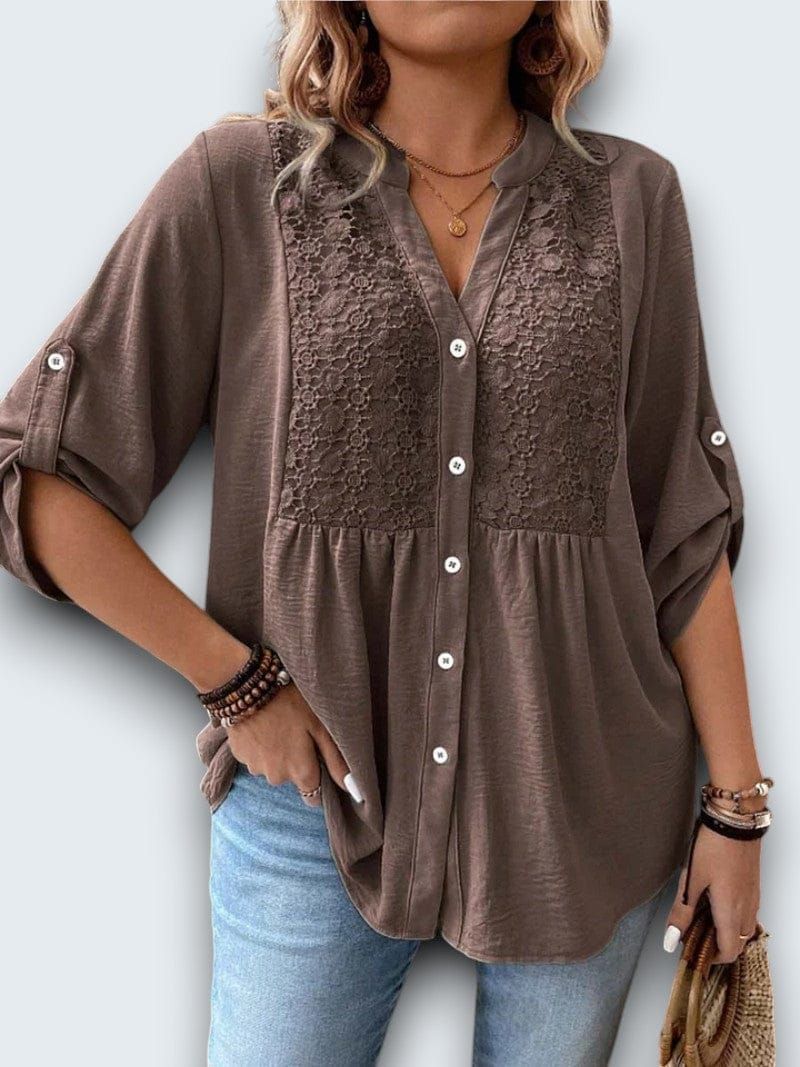 Séréna | Blouse Légère à Dentelle