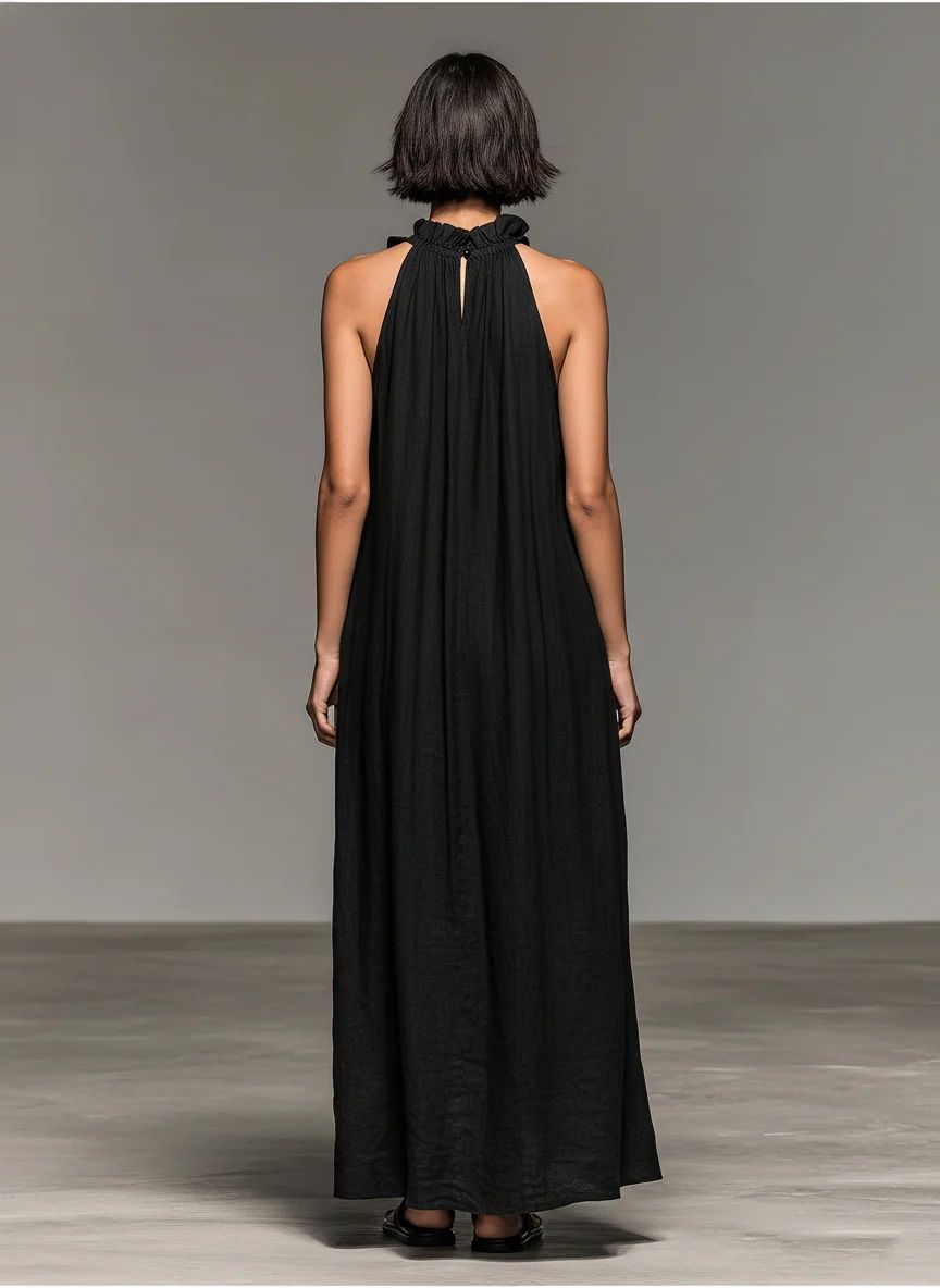 Gladys | Robe Maxi À Volants Sans Manches