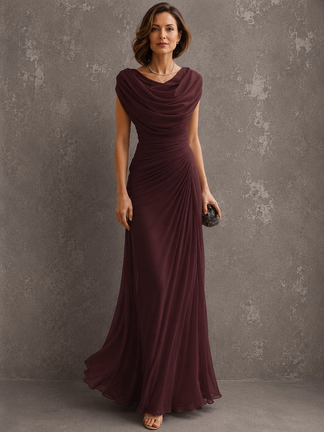 Julienne | Robe Maxi Drapée Élégante