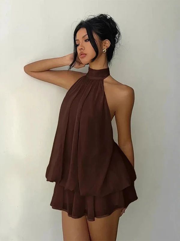 Plume | Mini Robe Légère et Flottante à Superpositions