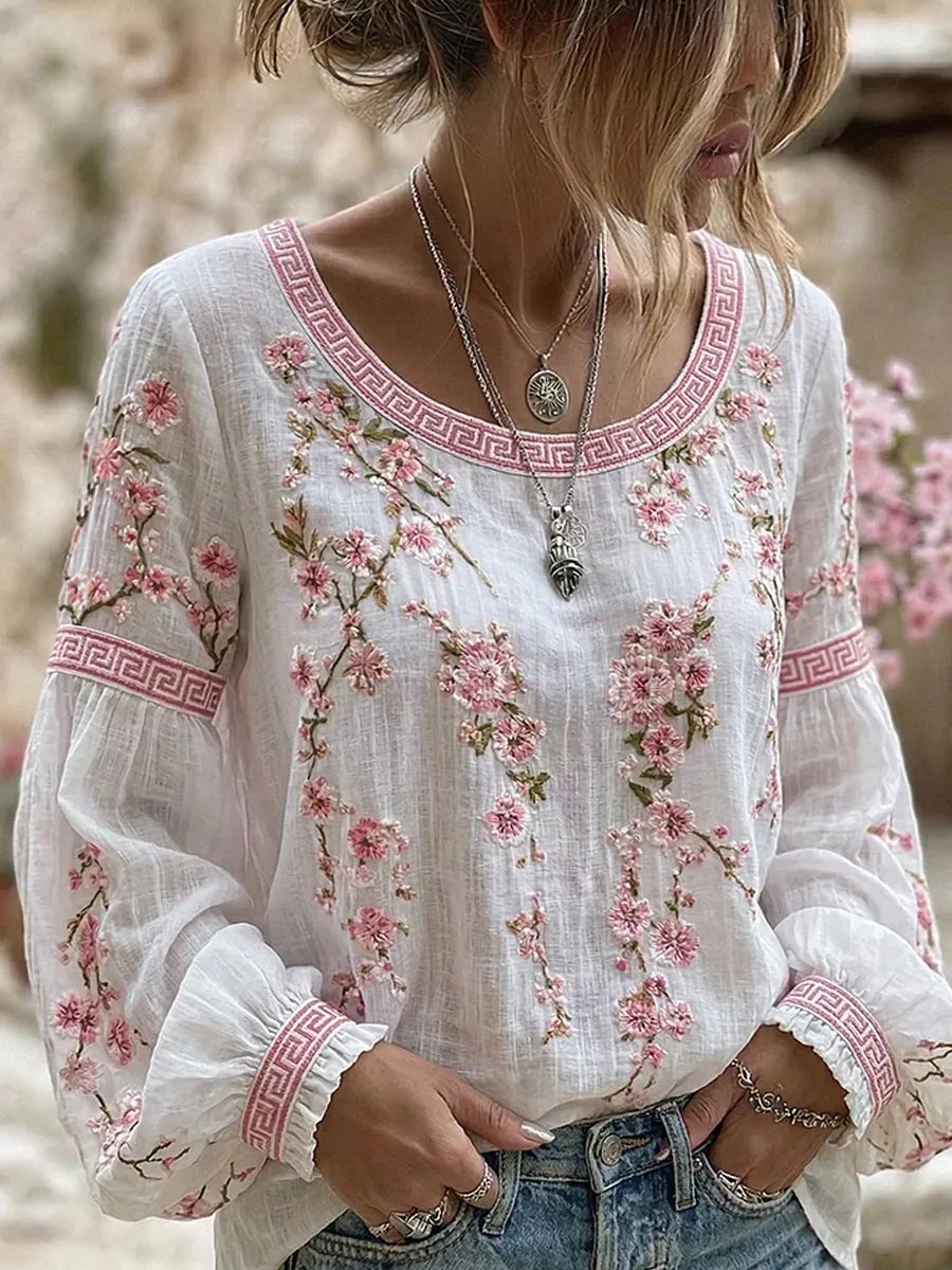 Marie | Blouse Fleurie Romantique