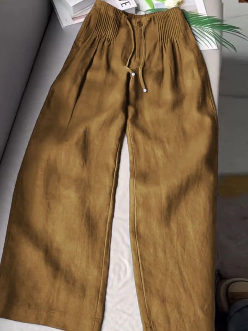 Isabelle | Pantalon fluide jambe large