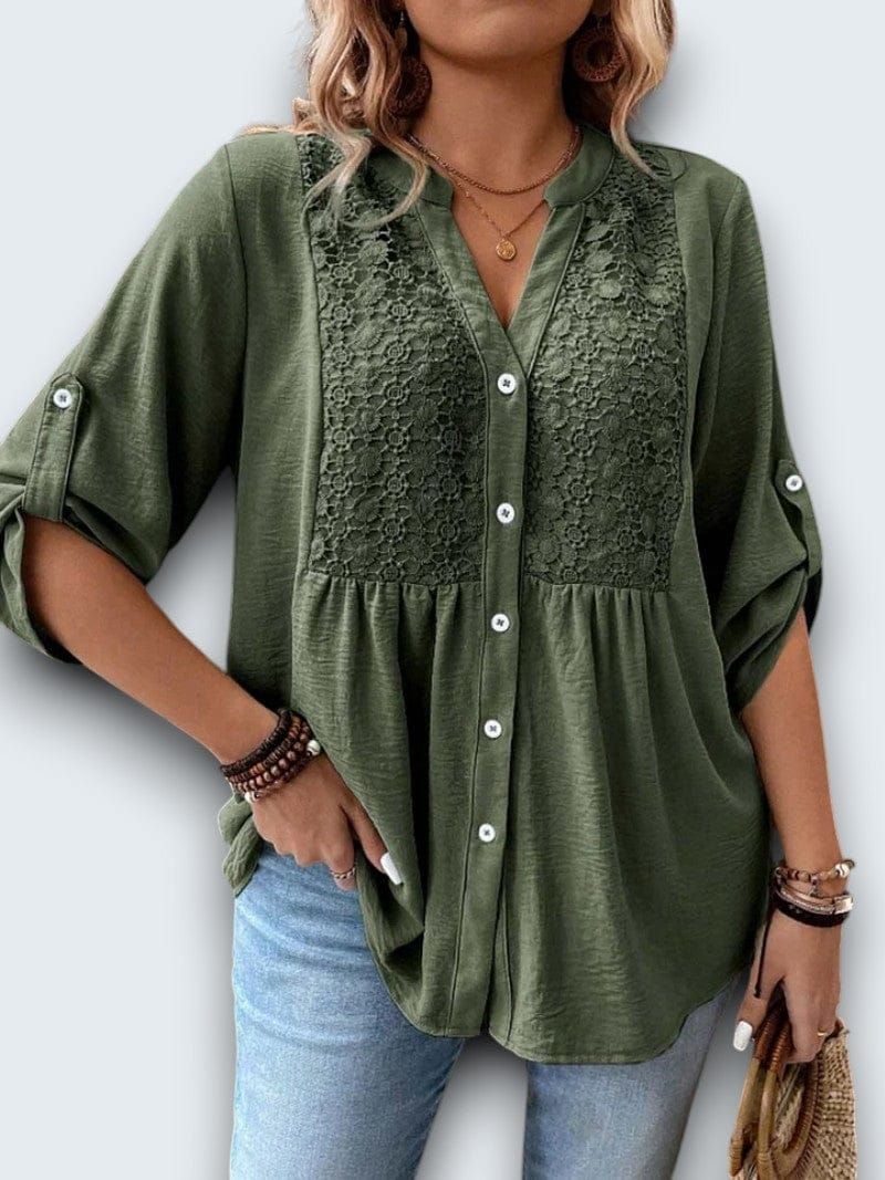 Séréna | Blouse Légère à Dentelle