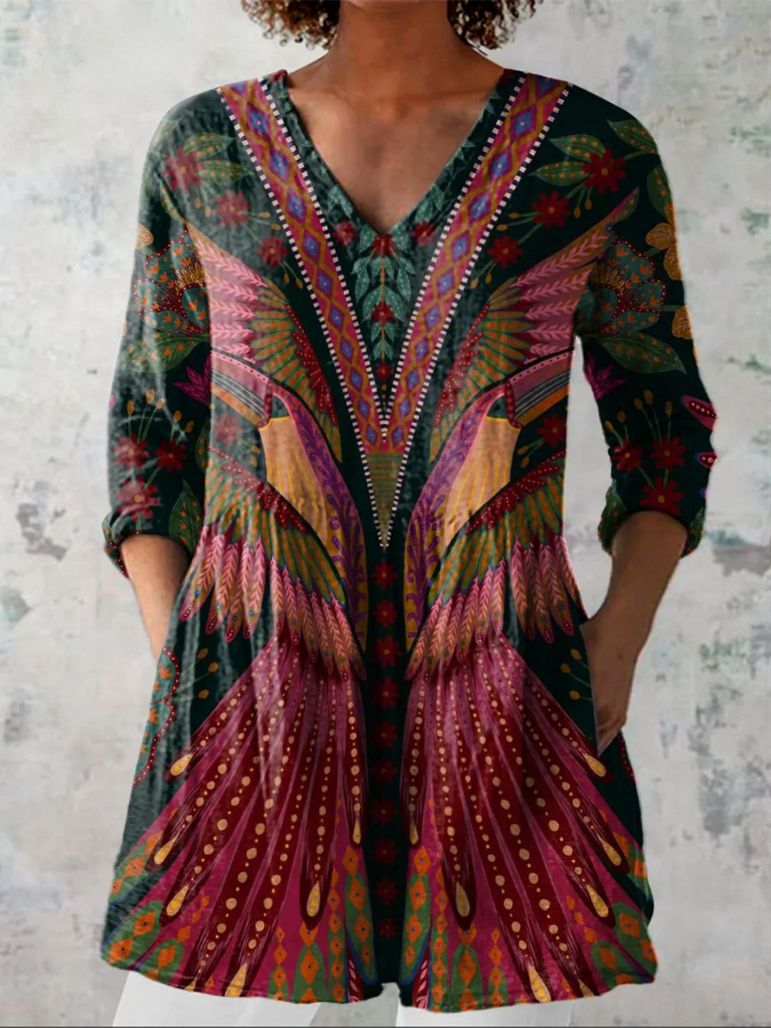 Manon | Blouse Longue à Col V