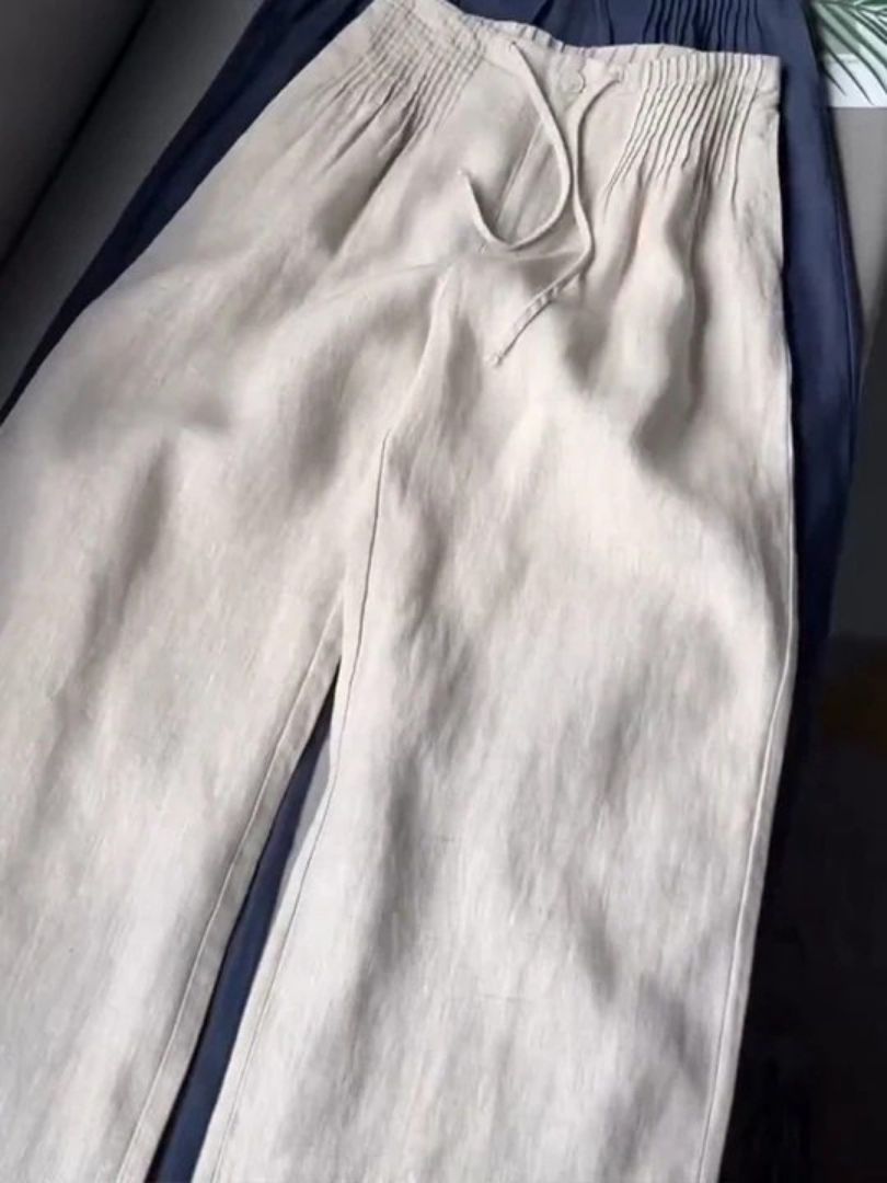 Isabelle | Pantalon fluide jambe large