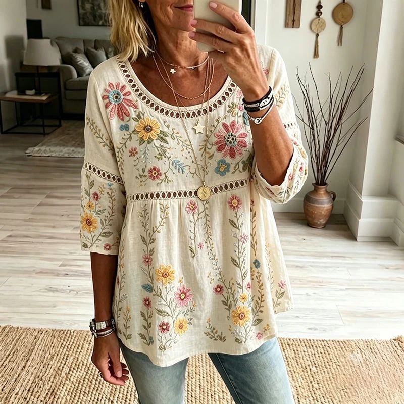 Rose | Blouse Fleurie