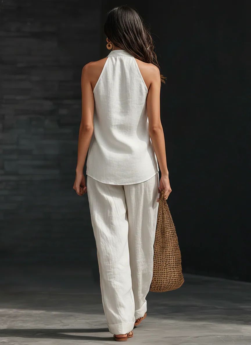 Zoë™ – Ensemble sans manches et pantalon large