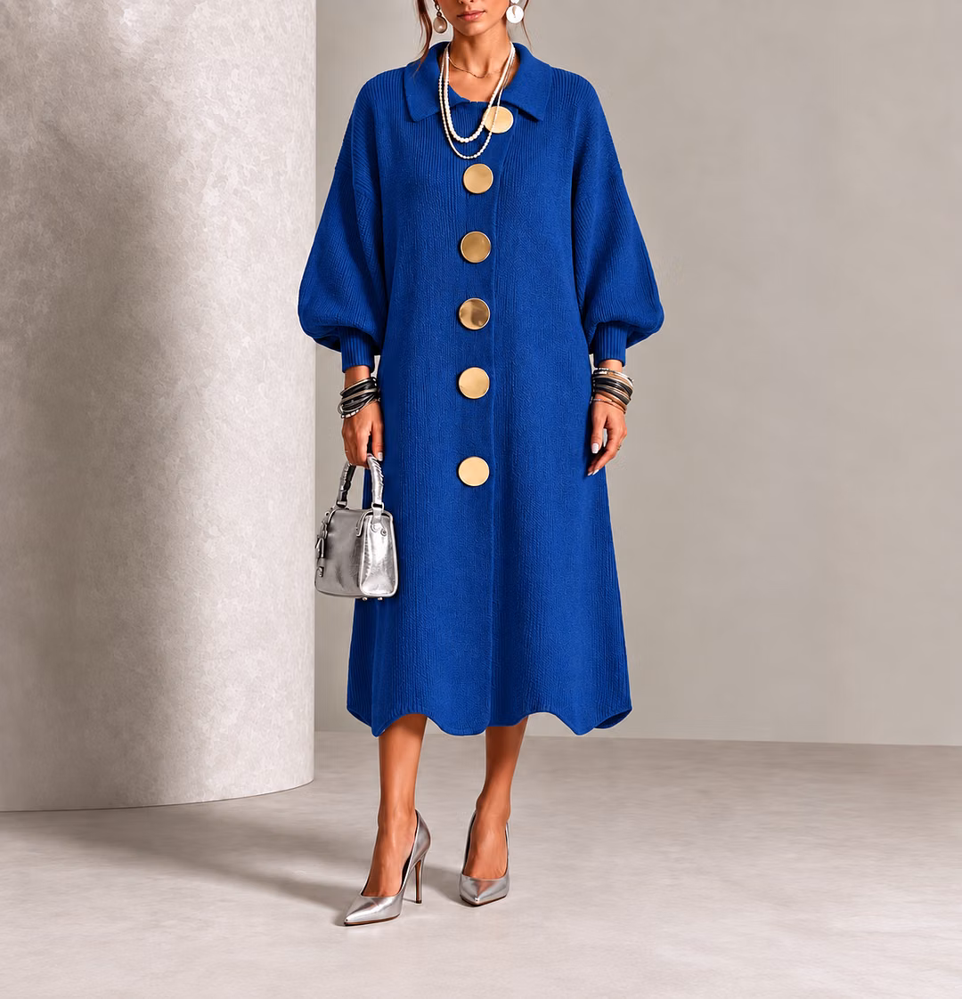Sienna - Long Sleeve Button-Down Dress