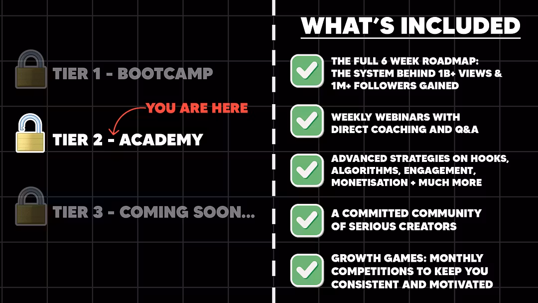 Tier 2 - TikTok Academy