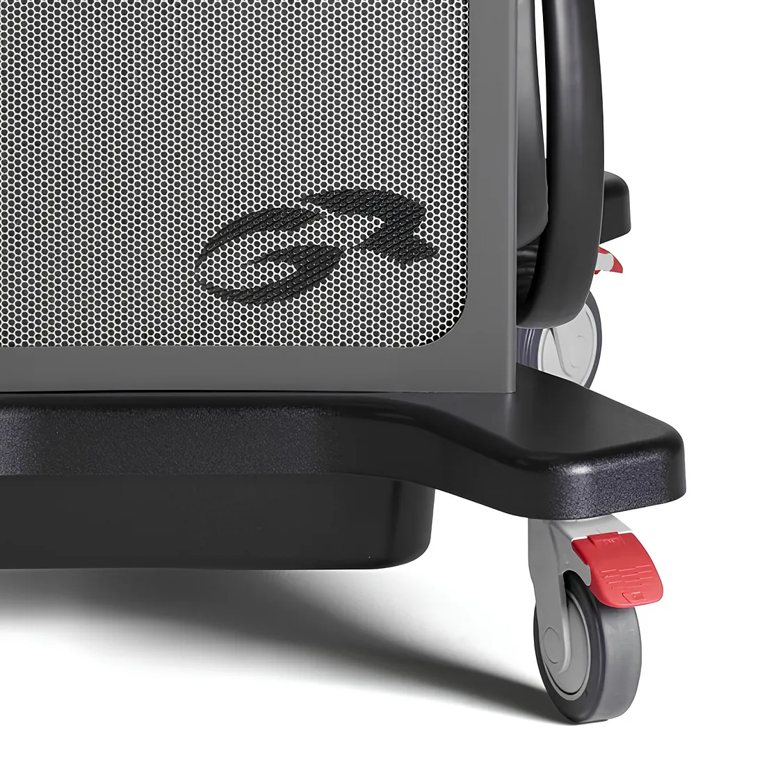 Game Ready Med4 Elite lockable caster wheel and base, close-up