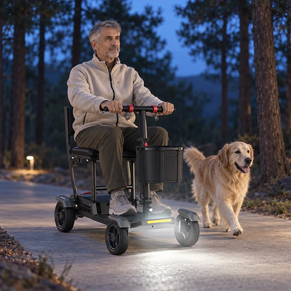 EASWE M30 portable mobility scooter with NFC keyless start
