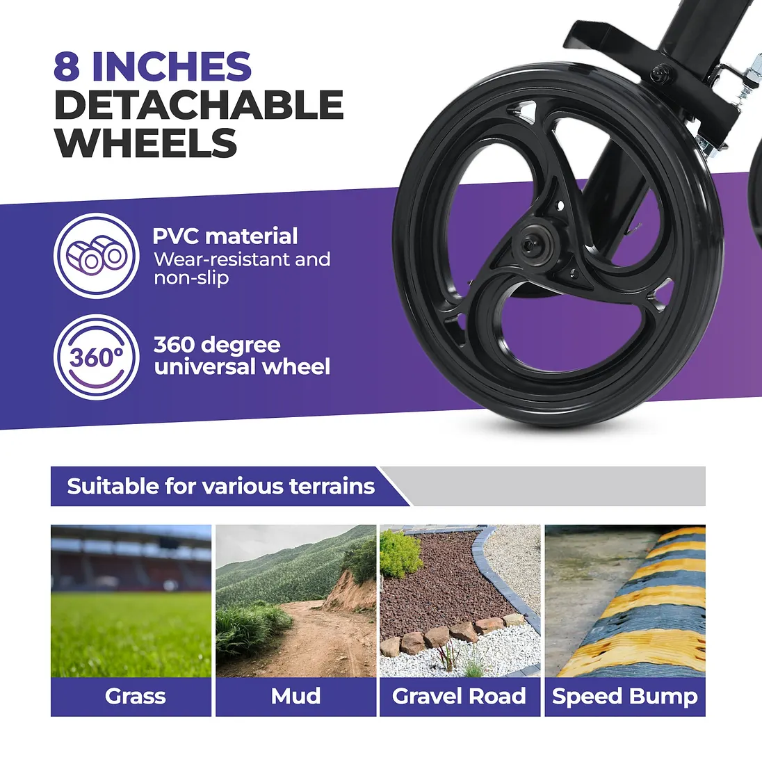 Metro Mobility M913P 2-in-1 Rollator
