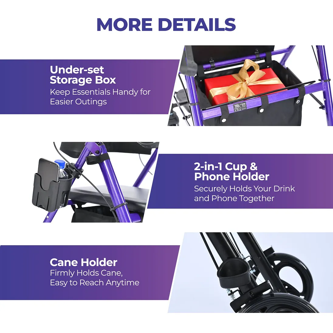 Metro Mobility M913P 2-in-1 Rollator