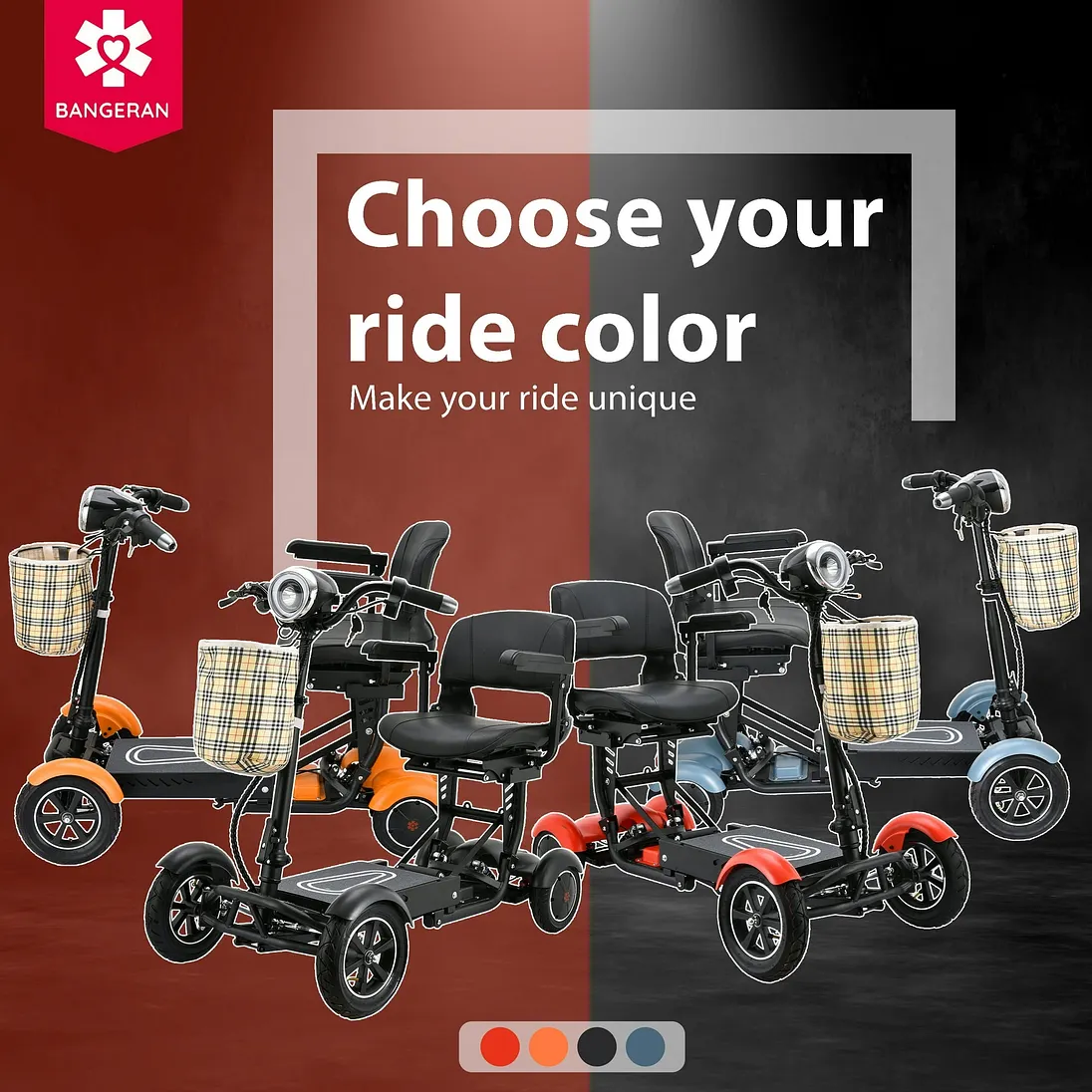 Bangeran Premium Wide Seat Smart Mobility Scooter