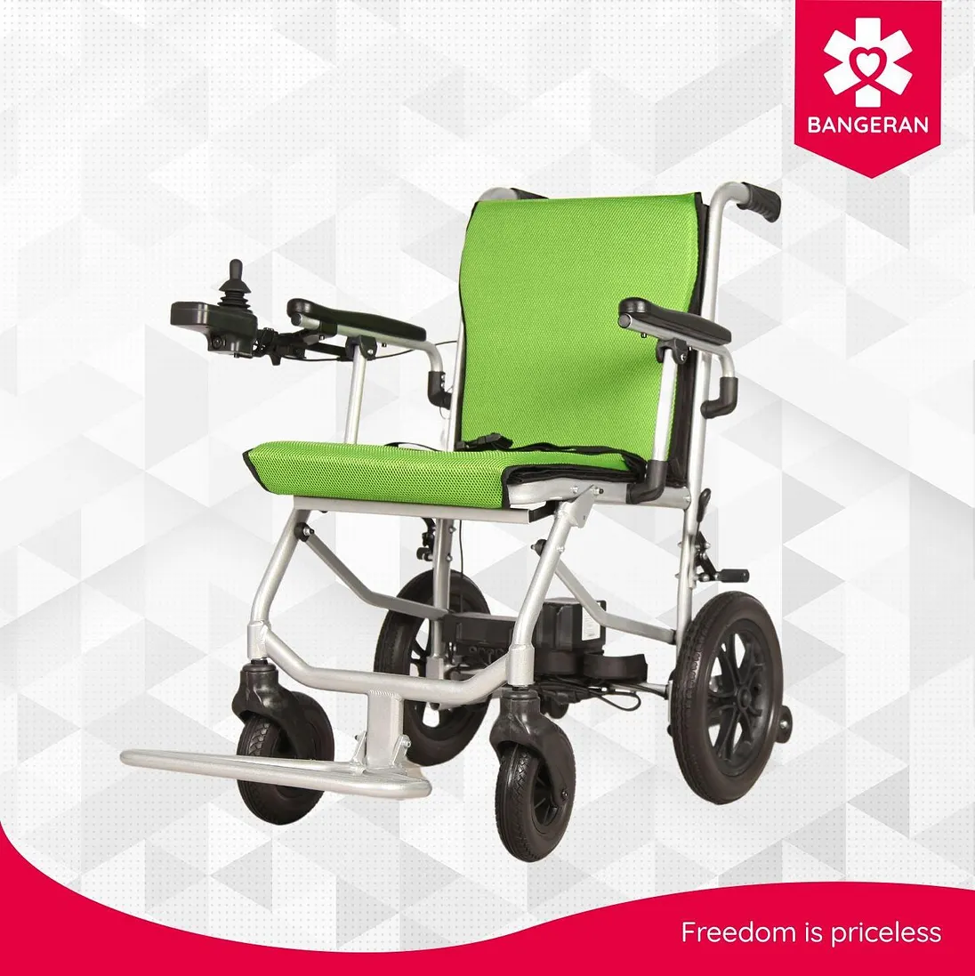 Bangeran Lite Wanderer Ultra Lightweight Collapsible Travel Electric Wheelchair