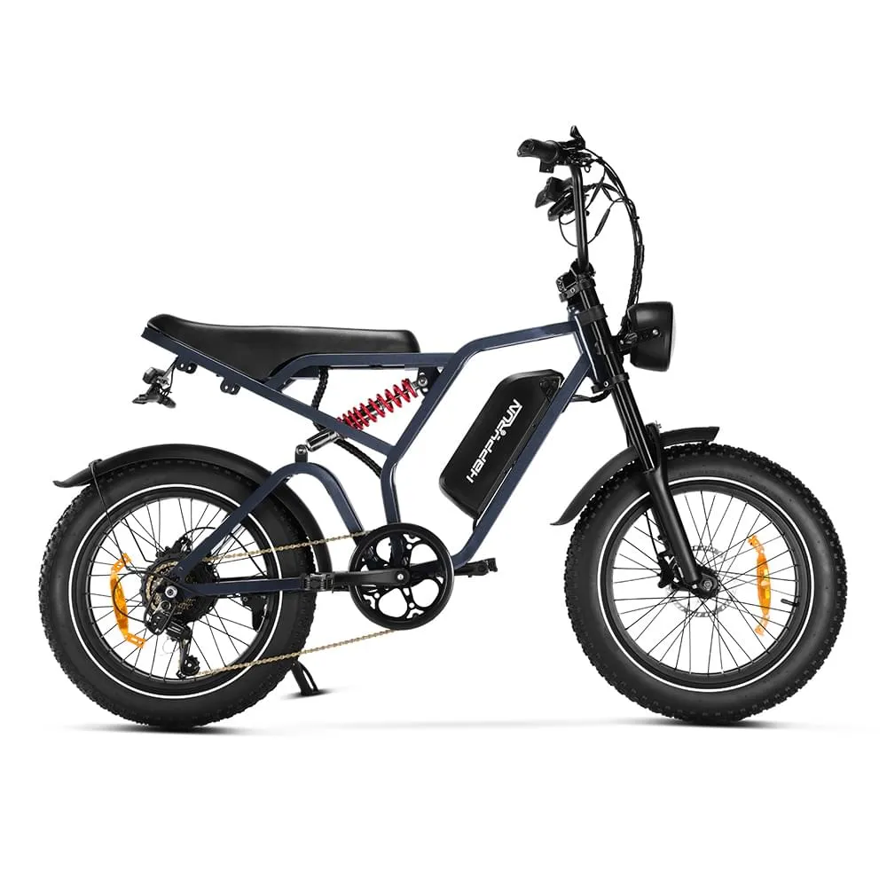 HappyRun Tank G60 Pro Moped-Style Off-Road Electric Bike (UL 2849 Certified)