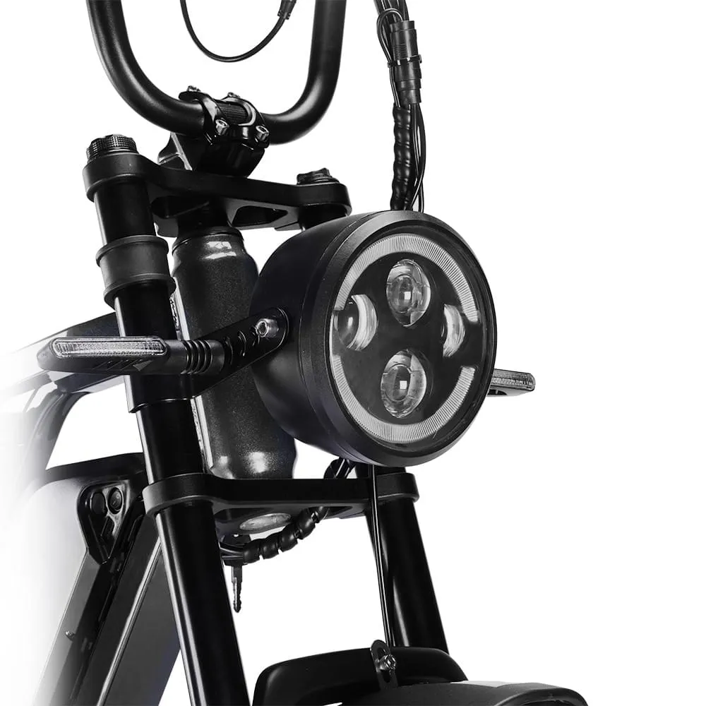 HappyRun Tank G60 Pro Moped-Style Off-Road Electric Bike (UL 2849 Certified)