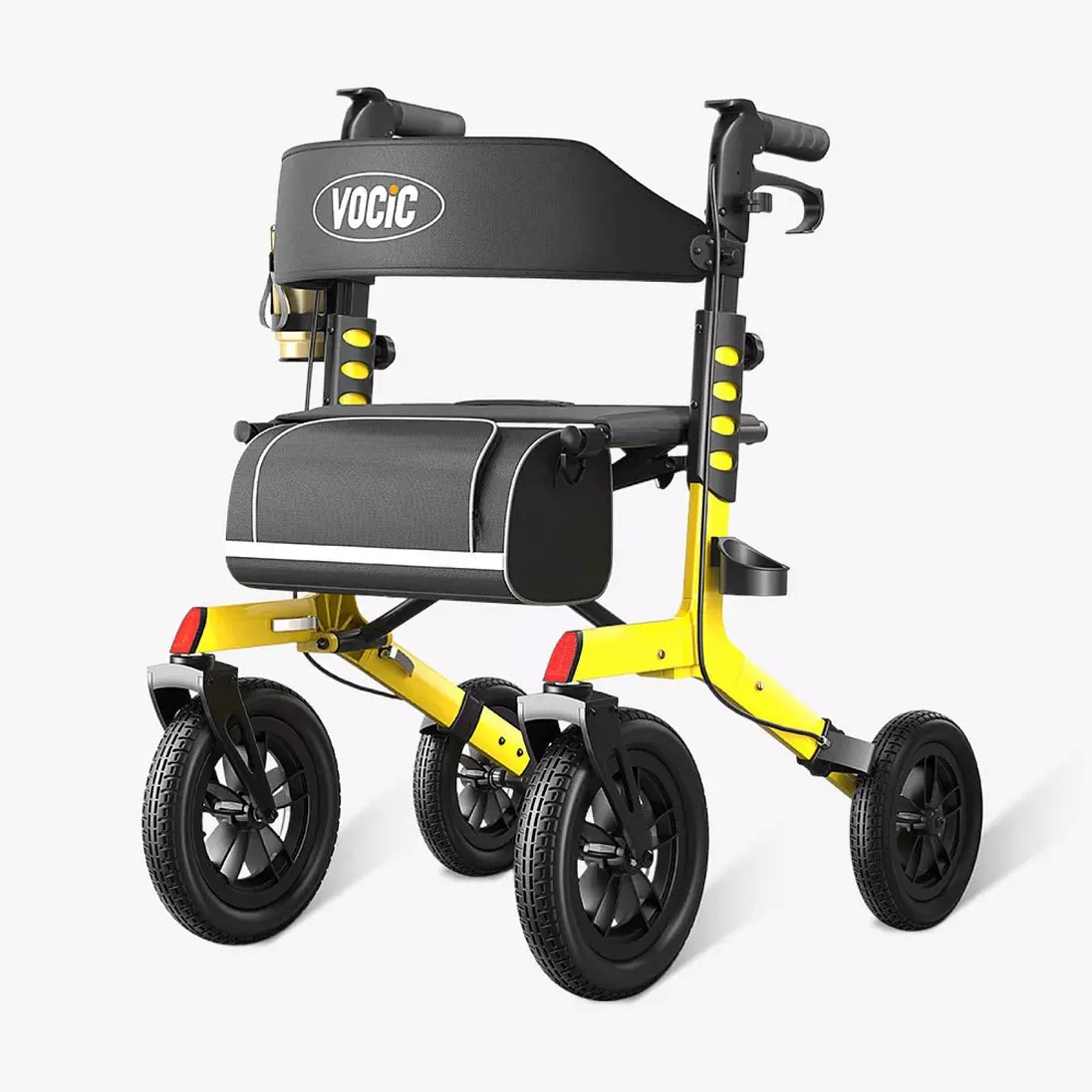 Vocic Z57 All-Terrain Outdoor Rollator with 12" Wheels