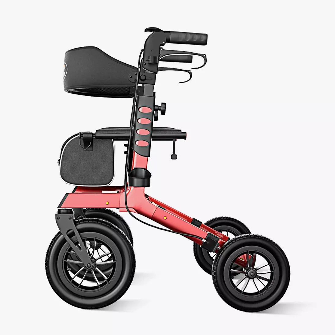 Vocic Z57 All-Terrain Outdoor Rollator with 12" Wheels