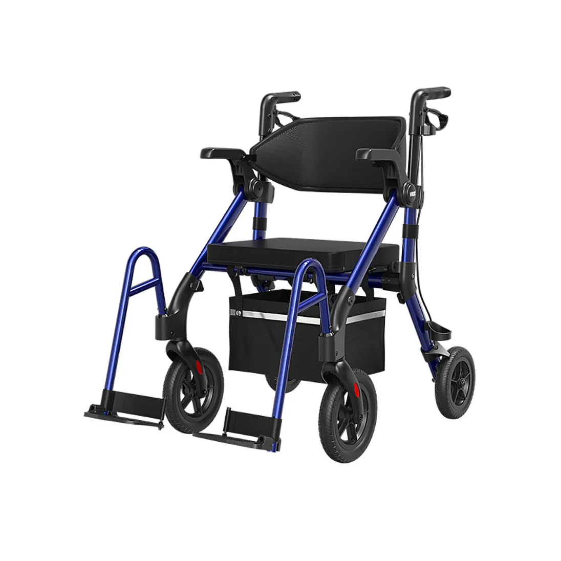 Vocic Z55 Versatile 2-in-1 Rollator Walker & Transport Chair